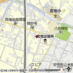 熊本県八代市宮地町358周辺の地図