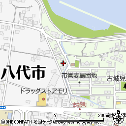 熊本県八代市古城町2836周辺の地図