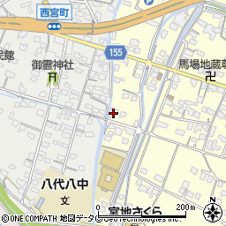 熊本県八代市宮地町584周辺の地図