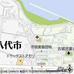 熊本県八代市古城町3001周辺の地図