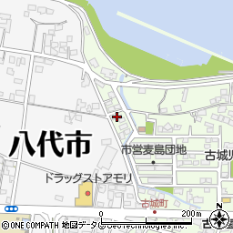 熊本県八代市古城町2836-3周辺の地図