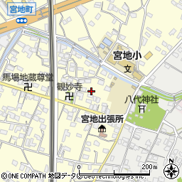 熊本県八代市宮地町446周辺の地図