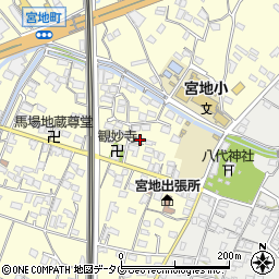 熊本県八代市宮地町443周辺の地図