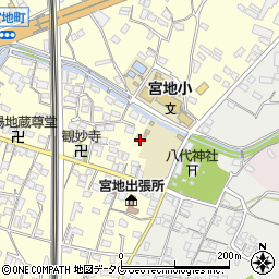 熊本県八代市宮地町428-1周辺の地図