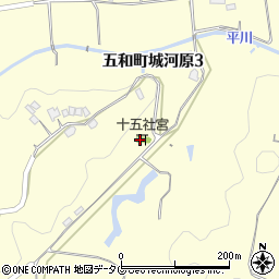 十五社宮周辺の地図