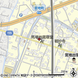 熊本県八代市宮地町554-1周辺の地図