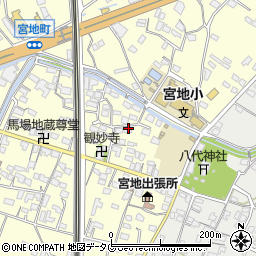 熊本県八代市宮地町445周辺の地図