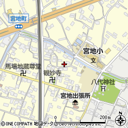 熊本県八代市宮地町455周辺の地図