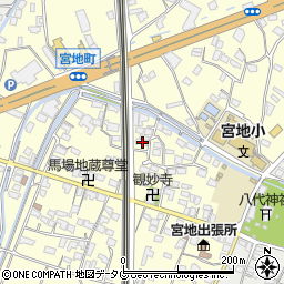 熊本県八代市宮地町486周辺の地図