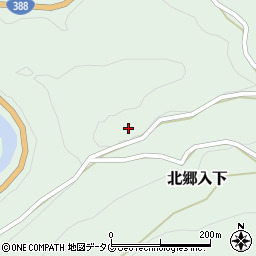 宮崎県東臼杵郡美郷町北郷入下周辺の地図