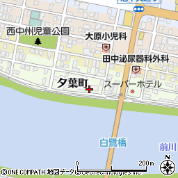熊本県八代市夕葉町周辺の地図