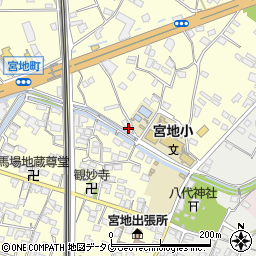 熊本県八代市宮地町1820-1周辺の地図