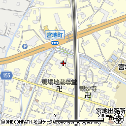 熊本県八代市宮地町528周辺の地図