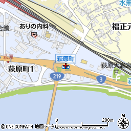 萩原町周辺の地図
