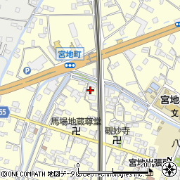 熊本県八代市宮地町498周辺の地図