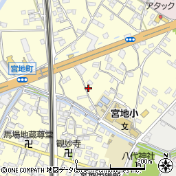 熊本県八代市宮地町1852周辺の地図