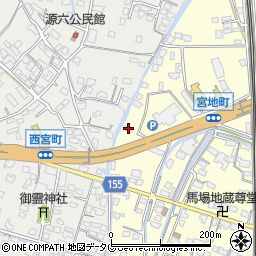 熊本県八代市宮地町1570-1周辺の地図