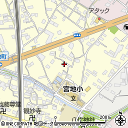 熊本県八代市宮地町1841-3周辺の地図