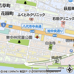 熊本スバル自動車八代店周辺の地図