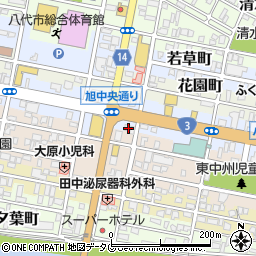 熊本県八代市旭中央通13周辺の地図