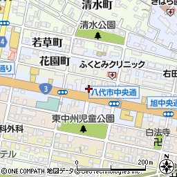 熊本県八代市旭中央通8周辺の地図