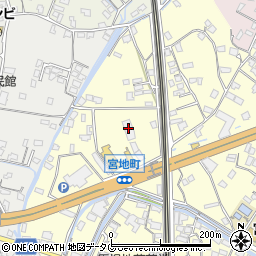 熊本県八代市宮地町1684周辺の地図