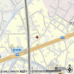 熊本県八代市宮地町1698周辺の地図