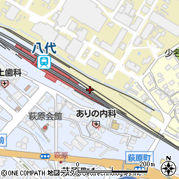 八代駅周辺の地図