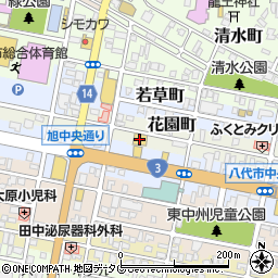 熊本トヨタ自動車八代店周辺の地図