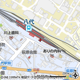肥薩おれんじ鉄道株式会社　八代本社総務部周辺の地図