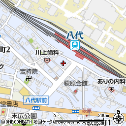 八代駅前郵便局 ＡＴＭ周辺の地図