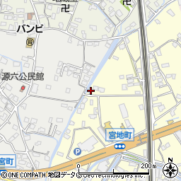 熊本県八代市宮地町1634周辺の地図