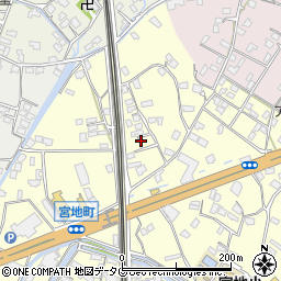 熊本県八代市宮地町1707周辺の地図