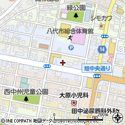 熊本県八代市旭中央通16-6周辺の地図