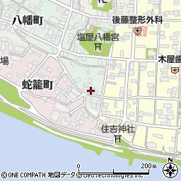 熊本県八代市八幡町3-13周辺の地図