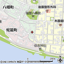 熊本県八代市八幡町3-7周辺の地図