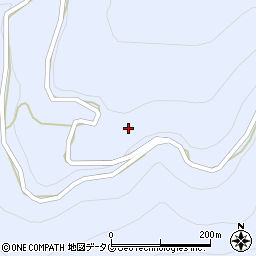 宮崎県東臼杵郡諸塚村七ツ山周辺の地図