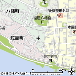 熊本県八代市八幡町3-16周辺の地図