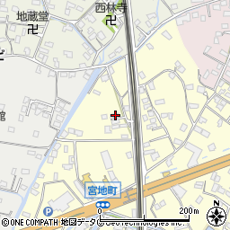 熊本県八代市宮地町1653-3周辺の地図