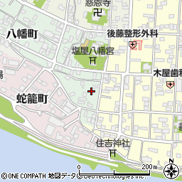 熊本県八代市八幡町3-4周辺の地図