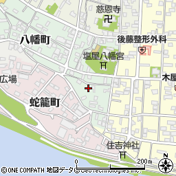 熊本県八代市八幡町3-34周辺の地図