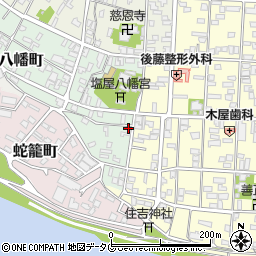 熊本県八代市八幡町3-40周辺の地図