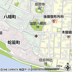 熊本県八代市八幡町3-38周辺の地図