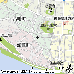熊本県八代市八幡町3-22周辺の地図