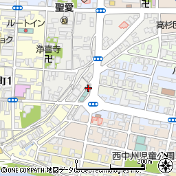 ホテルウィングインターナショナル熊本八代ホテル横駐車場周辺の地図