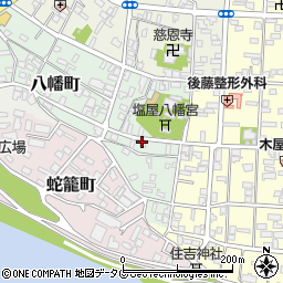 熊本県八代市八幡町2周辺の地図