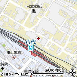 日本製紙株式会社　八代工場守衛Ｇ周辺の地図