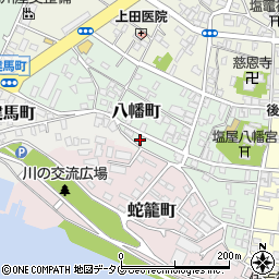 熊本県八代市八幡町6-21周辺の地図