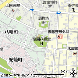 熊本県八代市八幡町1周辺の地図