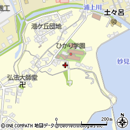 櫛津公民館周辺の地図